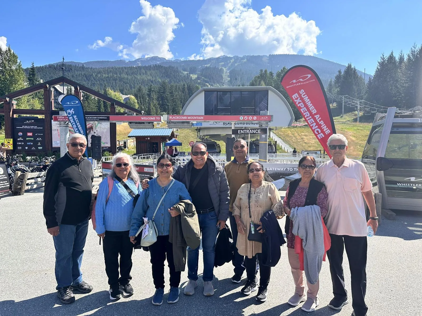 Indian travellers on Canada group tour