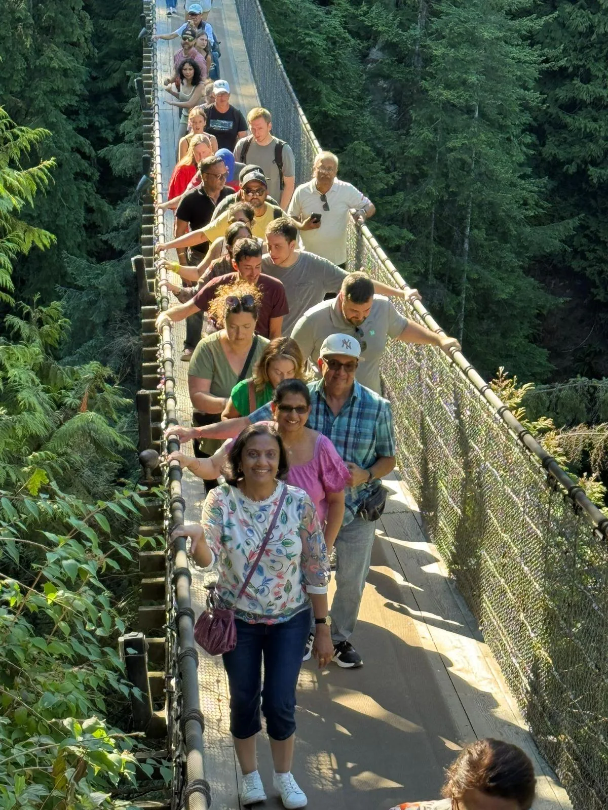 Indian travellers during Canada tour