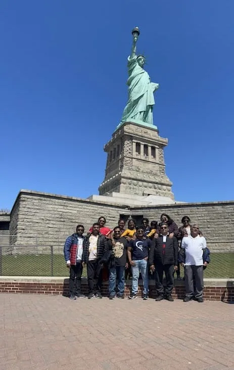 Indian travellers at Niagara Falls