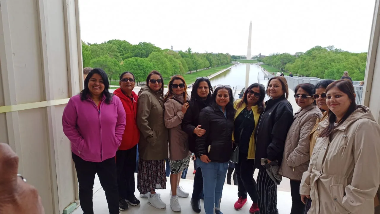 Indian travellers at Canadian Rockies