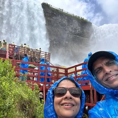 Indian family during USA group tour